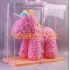 Единорог из искусственных цветов 2175 в подарочной коробке (38 см)