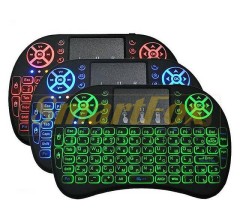 Клавиатура мини с тачпадом I8 с подсветкой
