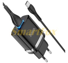 СЗУ USB HOCO N1 Ardent + кабель USB/TYPE-C