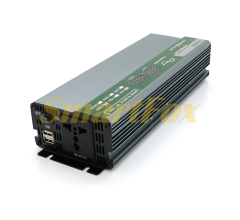 Преобразователь (инвертор) Demuda DMDPSW-800W, 12V/220V, 800W с правильной синусоидой, 1 розетка, 2 USB, клемные провода