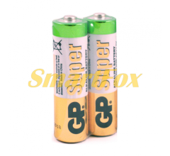 Батарейка лужна GP Super 24A-S2 AAA/R03, 2 шт у вакуумній упаковці, ціна за упаковку