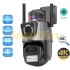 Камера видеонаблюдения PTZ уличная WiFi P11 (ICSEE) 3MP+3MP