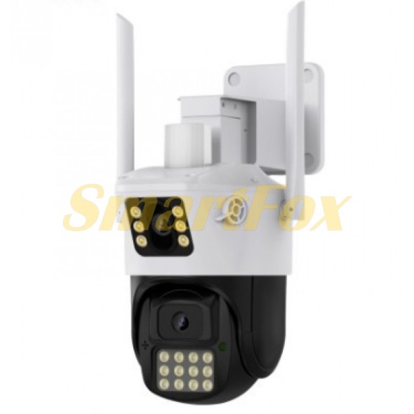 Камера видеонаблюдения PTZ уличная WiFi A23 3MP+3MP (ICSEE)