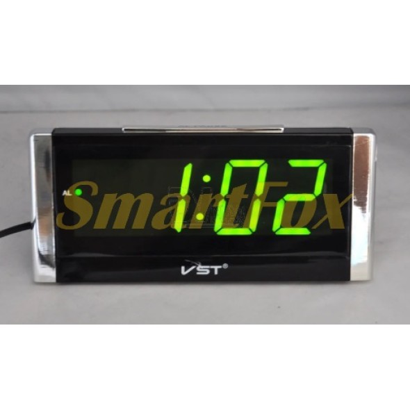 Годинник настільний VST-731Y-4 із зеленим підсвічуванням (дисплей 7,5 дюймів)