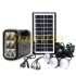 Портативная солнечная станция GD-8017А оcвещение+ лампочки+power bank