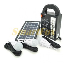 Портативна сонячна станція GD-999 освітлення+ лампочки+power bank