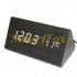 Часы настольные VST-864-6 с белой подсветкой в виде деревянного бруска