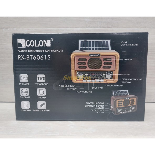 Радиоприемник с USB GOLON RX-6061BT