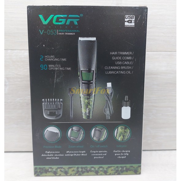 Машинка для стрижки VGR V-053 USB (беспроводная)