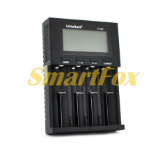 Зарядний пристрій для акумуляторів Liitokala Lii-M4, 4 слоти, 5V Type C, LED display, підтримує Li-ion, 3.7V/1.2V AA/AAA 18650/26650/16340/14500/10440/18500