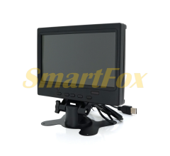 Автомобільний РК-монітор 7(16:9) панель IPS, AV/VGA/HDMI роз&#039;єм + touchscreen, 1024*600ips, 12-24V
