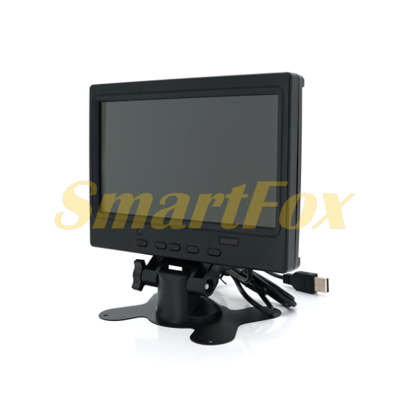 Автомобильный ЖК-монитор 7(16:9) панель IPS, AV/VGA/HDMI разъемы + touchscreen, 1024*600ips, 12-24V