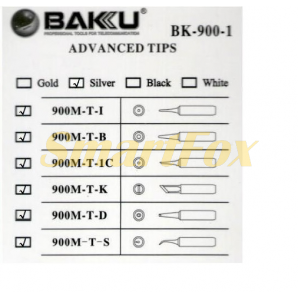 Жало для паяльника BAKKU BK-900M-T-B