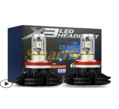 Автомобильные лампы LED H7-X3 (2шт)