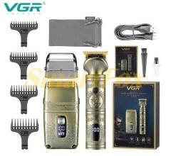 Набір для стрижки та гоління VGR V-649 USB (триммер+бритва)