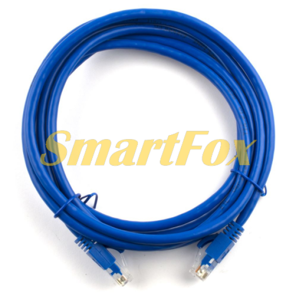 Патч-корд литой UTP, RJ45, Cat.5e, 20m, синий, Cu (медь)