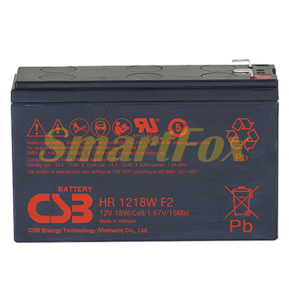 Акумуляторна батарея CSB HR1218WF2 12V 18W (151х51х94мм)
