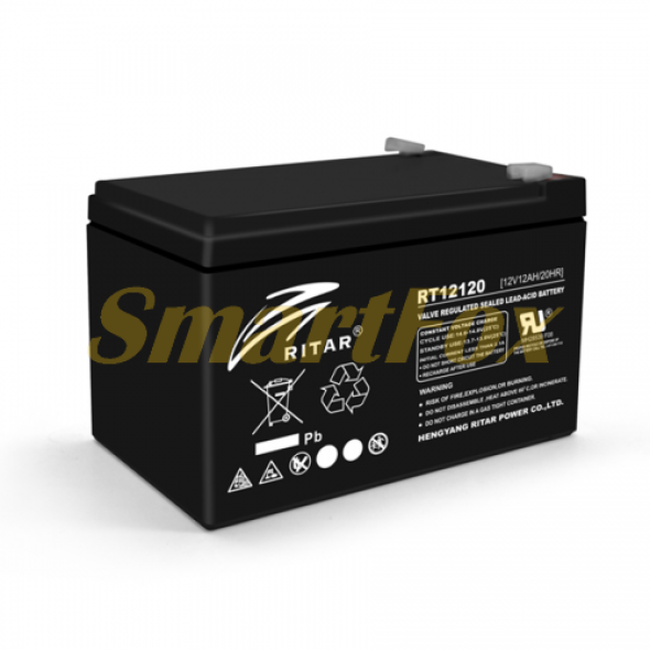 Акумуляторна батарея AGM RT12120B, Black Case, 12V 12.0Ah
