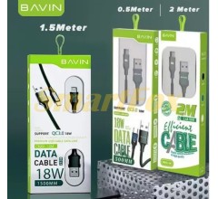 USB кабель Bavin CB-201-1m Type-C для быстрой зарядки