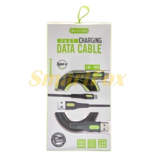 USB кабель Bavin CB-183 Type-C для швидкого заряджання