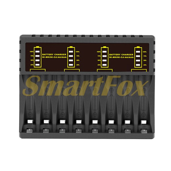 Зарядний пристрій універсальний PUJIMAX, 8 каналів, LED інд.