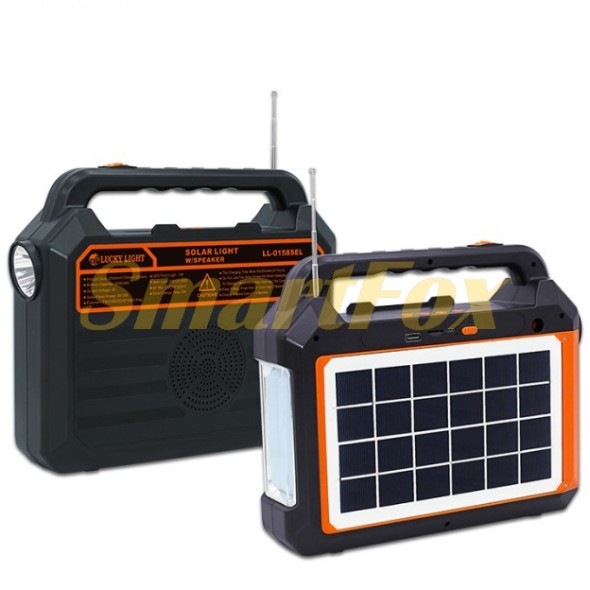 Портативная солнечная станция EP-0158 овещение+power bank +радио