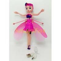 Кукла-фея светящийся летающая с LED сенсорным датчиком и подсветкой (аккумулятор) - Фото №1