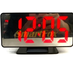 Часы настольные VST-888-1 с красной подсветкой (зеркальный дислей 7,5 дюймов)