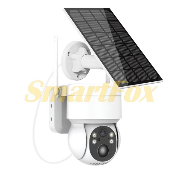 Камера видеонаблюдения PTZ уличная WiFi TQ2 с солнечной панелью