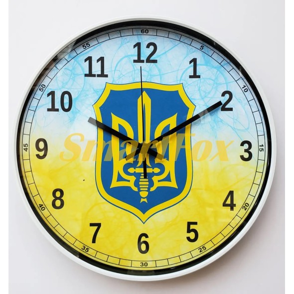Годинники настінні тематичні Україна 29см t45 (очікування 1-2 дні)