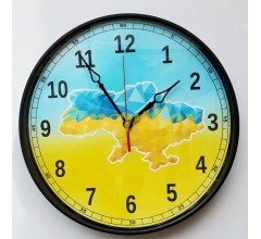 Годинники настінні тематичні Україна 29см t29 (очікування 1-2 дні)