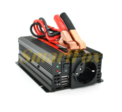 Перетворювач (інвертор) KY-M3000, 350W, 12/220V, Line-Interactive, LCD, 1 розетка, 2 USB вихід, прикурювач