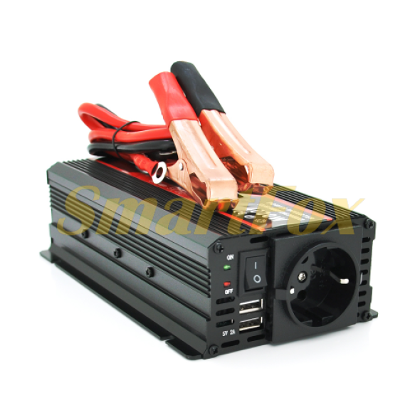 Преобразователь (инвертор) KY-M4000, 550W, 12/220V, Line-Interactive, LCD, 1 розетка, 2 USB выход, прикуриватель