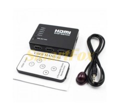 Свіч Switch HDMI 5Port + роз&#039;єм 1080 P HDMI та ІЧ пульт