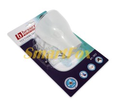 Склянка для зубних щіток Besser 9*10*15см з підставкою та кріпленням SMART STICKER KM-0157