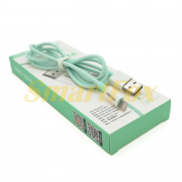 USB кабель iKAKU KSC-723 GAOFEI Lightning, Green, 1м, 2.4A - Фото №1