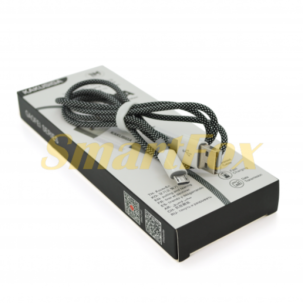 USB кабель iKAKU KSC-723 GAOFEI Micro, Black, довжина 1м, 2.4A