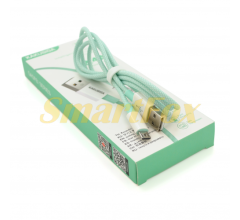 USB кабель iKAKU KSC-723 GAOFEI Micro, Green, длина 1м, 2.4A