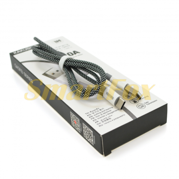 USB кабель iKAKU KSC-723 GAOFEI Type-C, Black, длина 1м, 2.4A