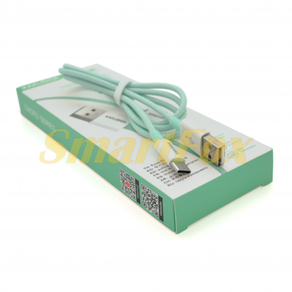 USB кабель iKAKU KSC-723 GAOFEI Type-C, Green, длина 1м, 2.4A