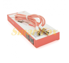 USB кабель iKAKU KSC-723 GAOFEI Type-C, Pink, длина 1м, 2.4A