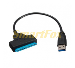 Кабель USB 3.0 AM to SATA black 0.1m для дисків HDD/SSD (без упаковки)