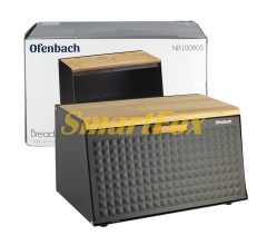 Хлібниця Ofenbach Чорний 35,5х21,5х19,5см із нержавіючої сталі/бамбук KM-100805