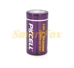 Батарейка літієва PKCELL ER26500M, 3.6V 6500mah, 2 шт. в упаковці, ціна за одиницю