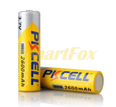 Аккумулятор 18650 PKCELL 3.7V 18650 2600mAh Li-ion rechargeable batery 1 шт в блистере, цена за блистер