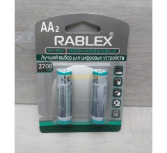 Аккумулятор Rablex Rechargeable R-6 (пальчиковая) 2700mAh 1.2V (цена за 1шт, продажа упаковкой 2шт)
