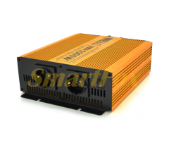 Преобразователь (инвертор) Mexxsun MXSPSW-1000, 12V/220V, 1000W с правильной синусоидой, 2 розетки, клемные провода