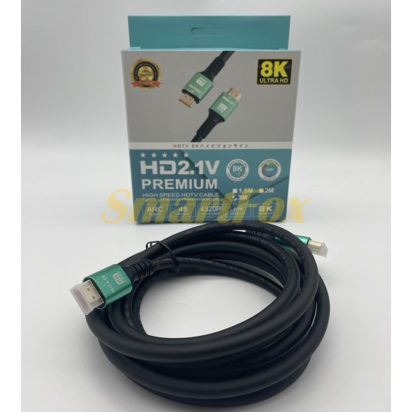 Кабель видео HDMI/HDMI 2.1V 3D 48Gbps 8K ULTRA HD 7680*4320P (3м)