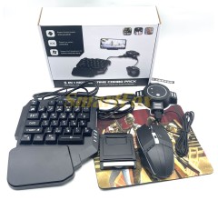 Игровой комплект 4в1 мышь+клавиатура для смартфона и Smat TV