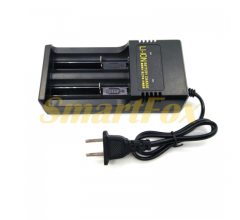 Зарядное устройство для аккумуляторов 2*18650/26650, 2 слота, сетевой шнур, 4.2V/1000mAh